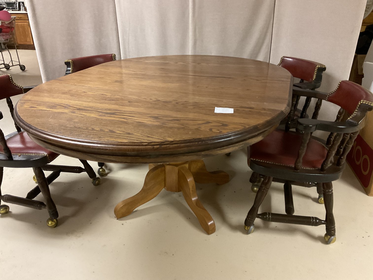 Image for Dining Table with 4 Roller Chairs