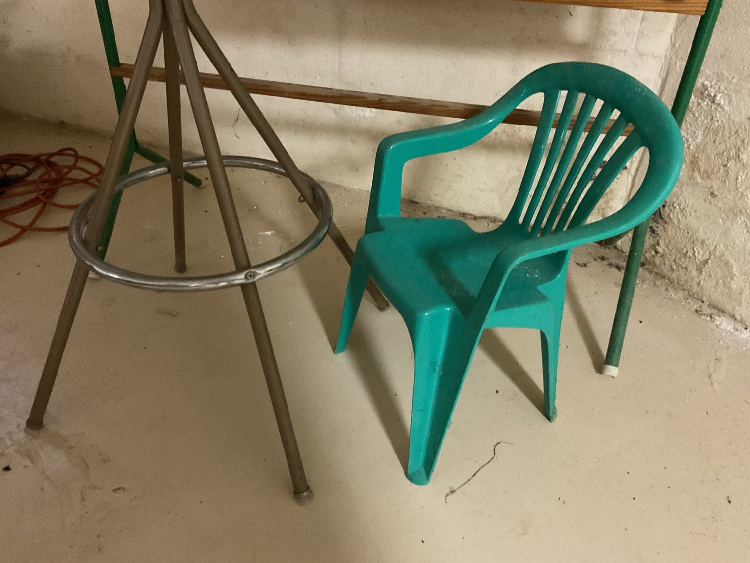 Image for Chalk Board and Vintage Stool