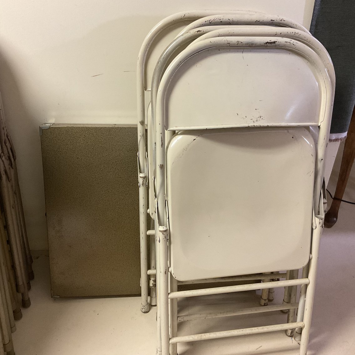 Image for Folding Metal Table with 6 Chairs