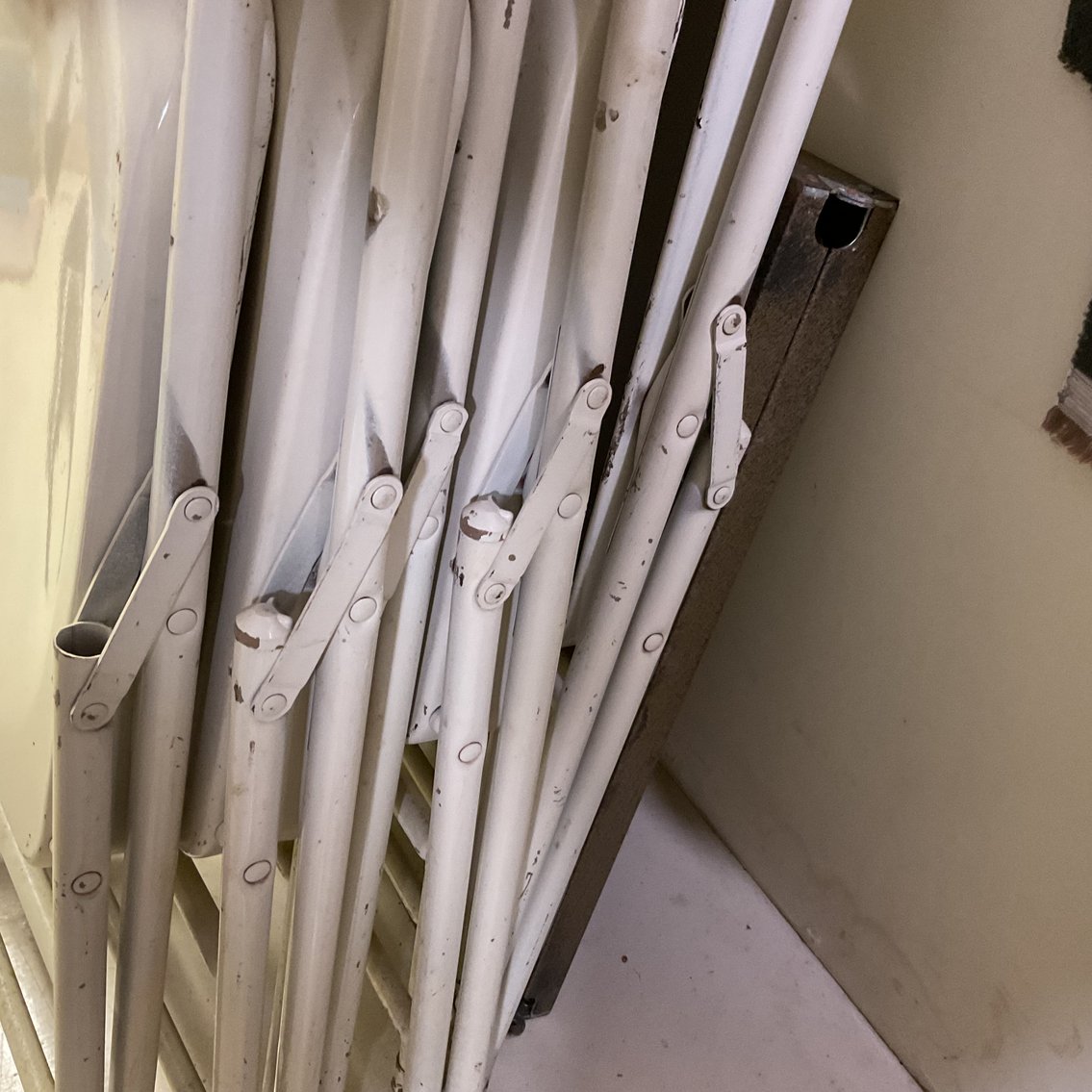 Image for Folding Metal Table with 6 Chairs