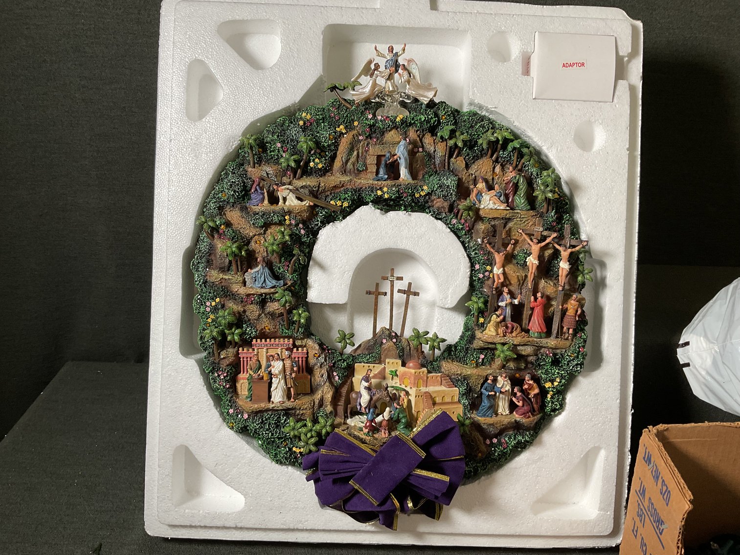 Image for Christmas Wreath, Lights, and Candles