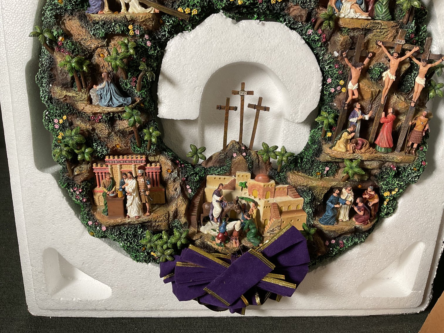 Image for Christmas Wreath, Lights, and Candles