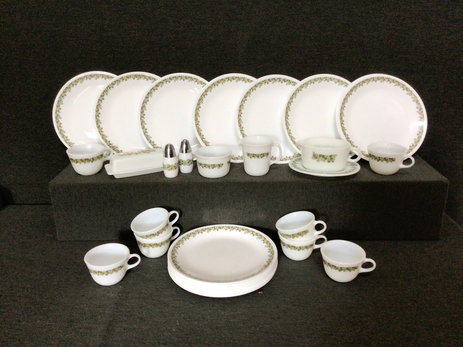 Image for Corelle Spring Blossom Plates & Matching Pyrex Serving Pieces