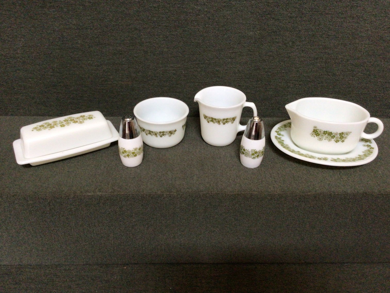 Image for Corelle Spring Blossom Plates & Matching Pyrex Serving Pieces
