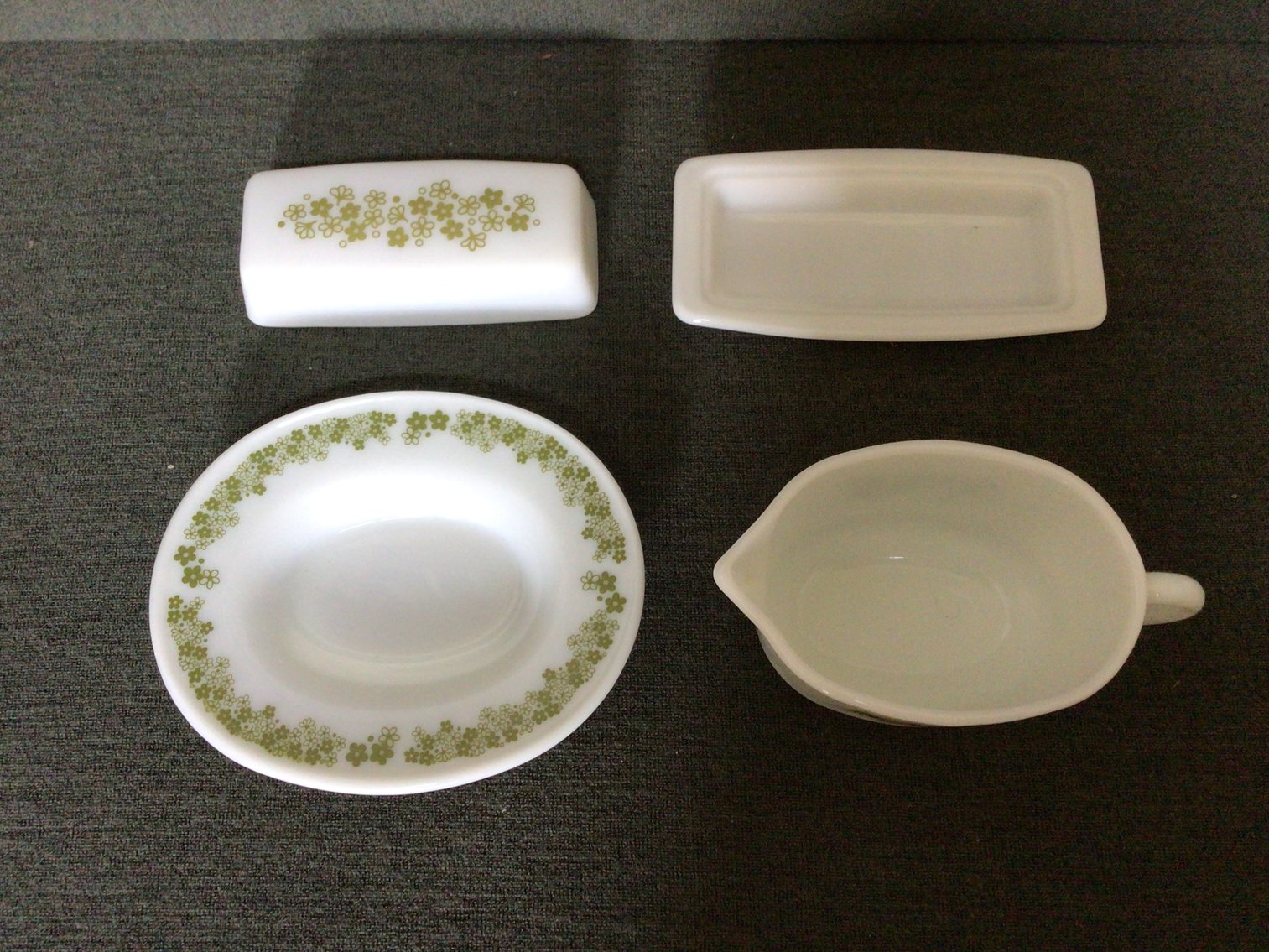 Image for Corelle Spring Blossom Plates & Matching Pyrex Serving Pieces