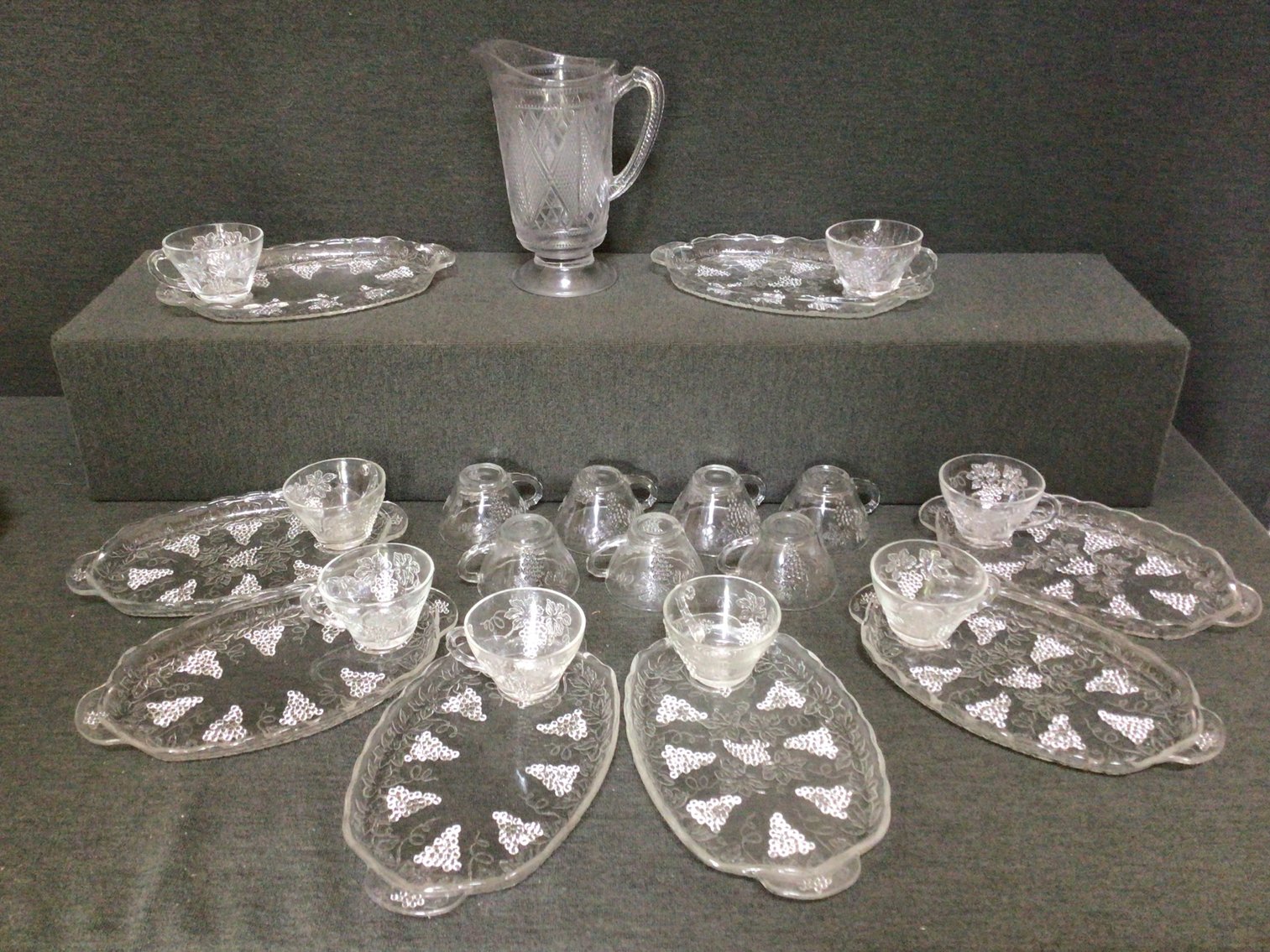 Image for Pressed Glass Snack Sets and More