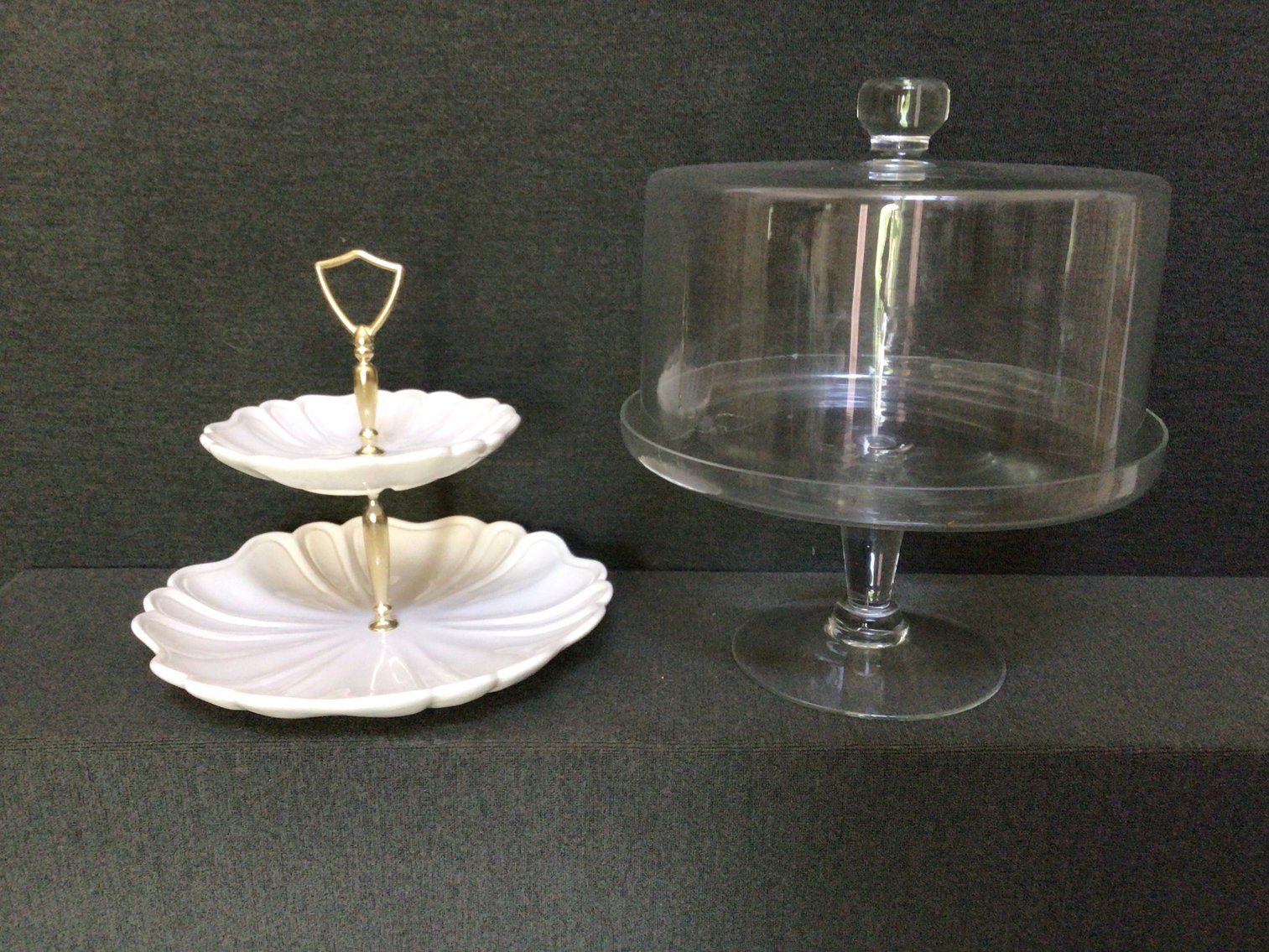 Image for Domed Cake Stand and Tidbit Tray