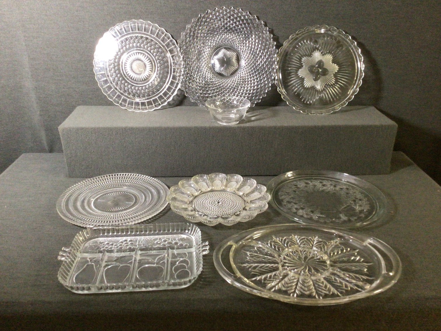 Image for Pressed Glass Serving Pieces