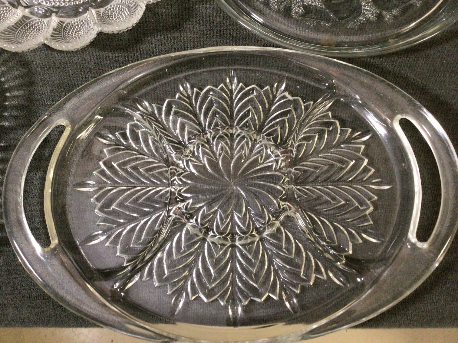Image for Pressed Glass Serving Pieces