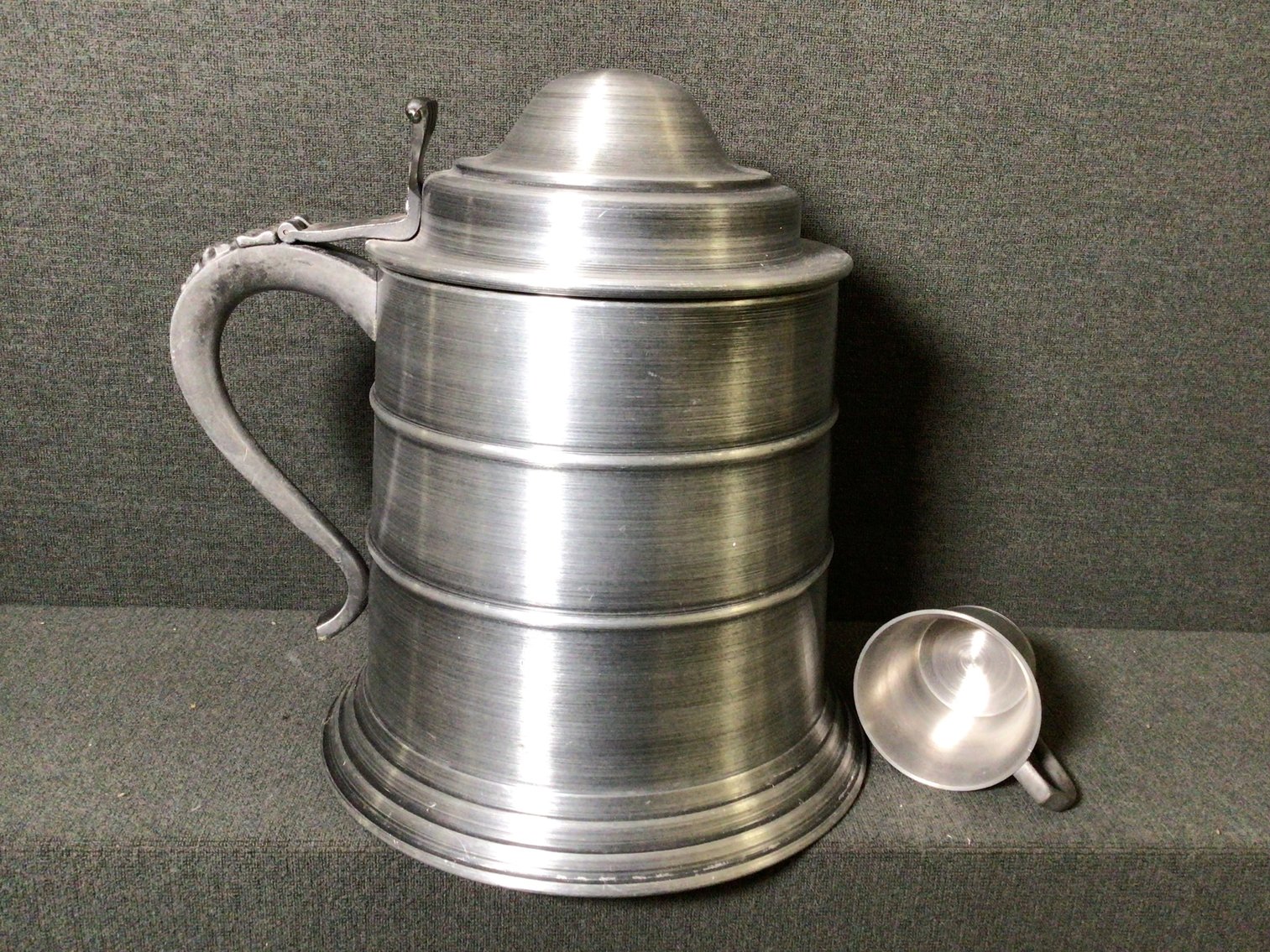 Image for Pewter Tone Ice Bucket & Cup
