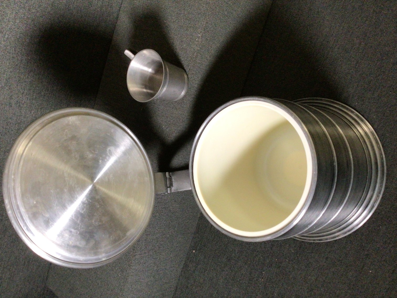 Image for Pewter Tone Ice Bucket & Cup