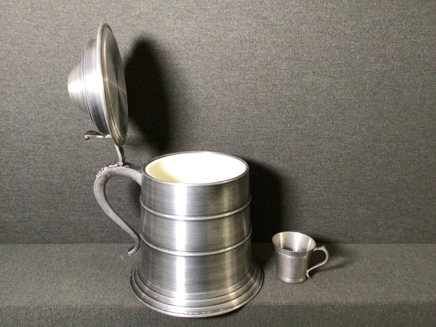 Image for Pewter Tone Ice Bucket & Cup