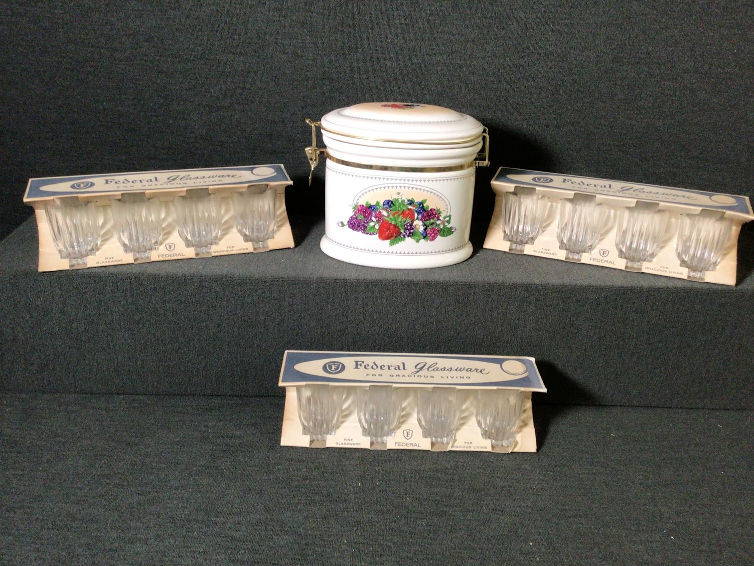 Image for Vintage Federal Glassware NIB and More