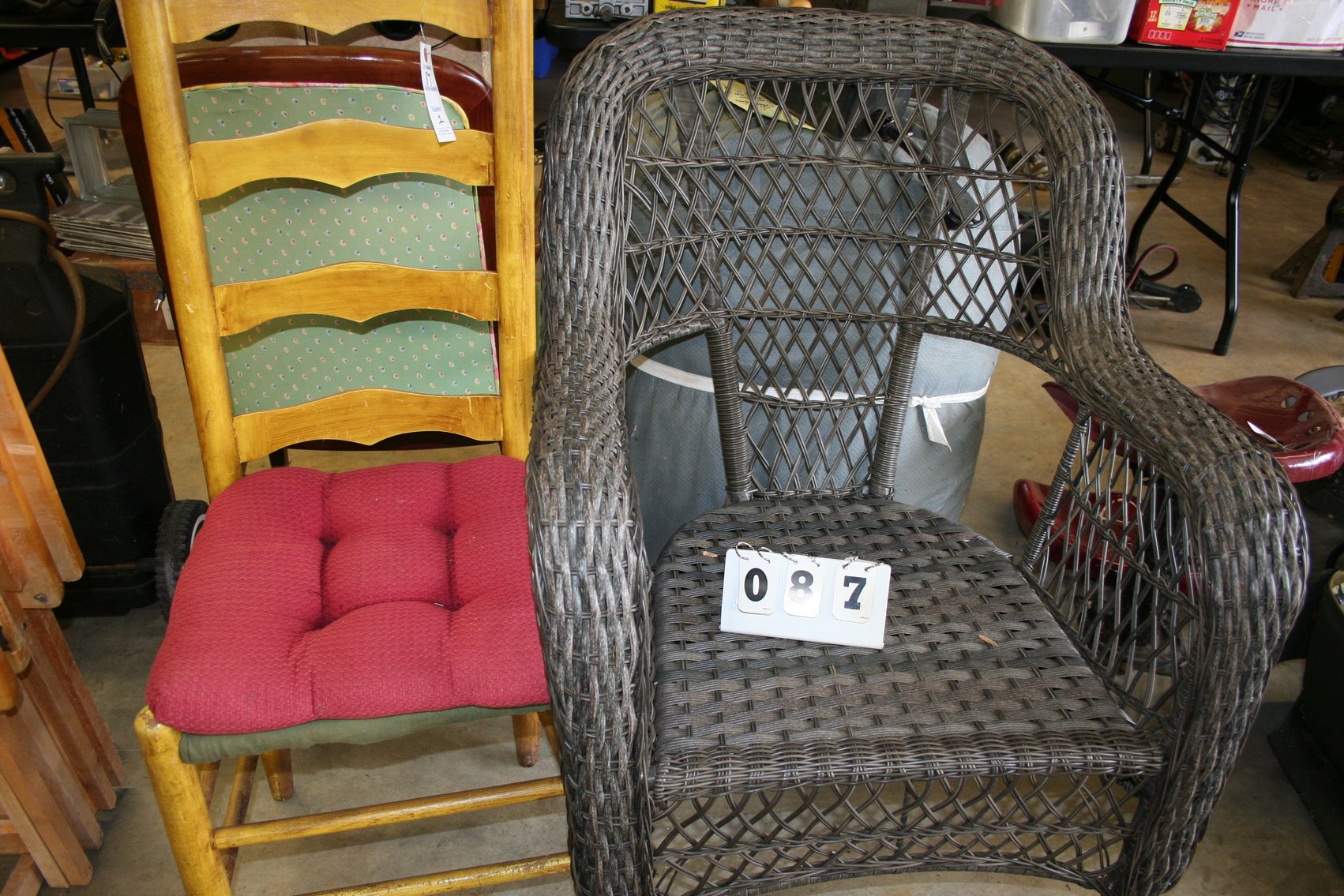 Image for Wicker Chair, Ladder Back Chair
