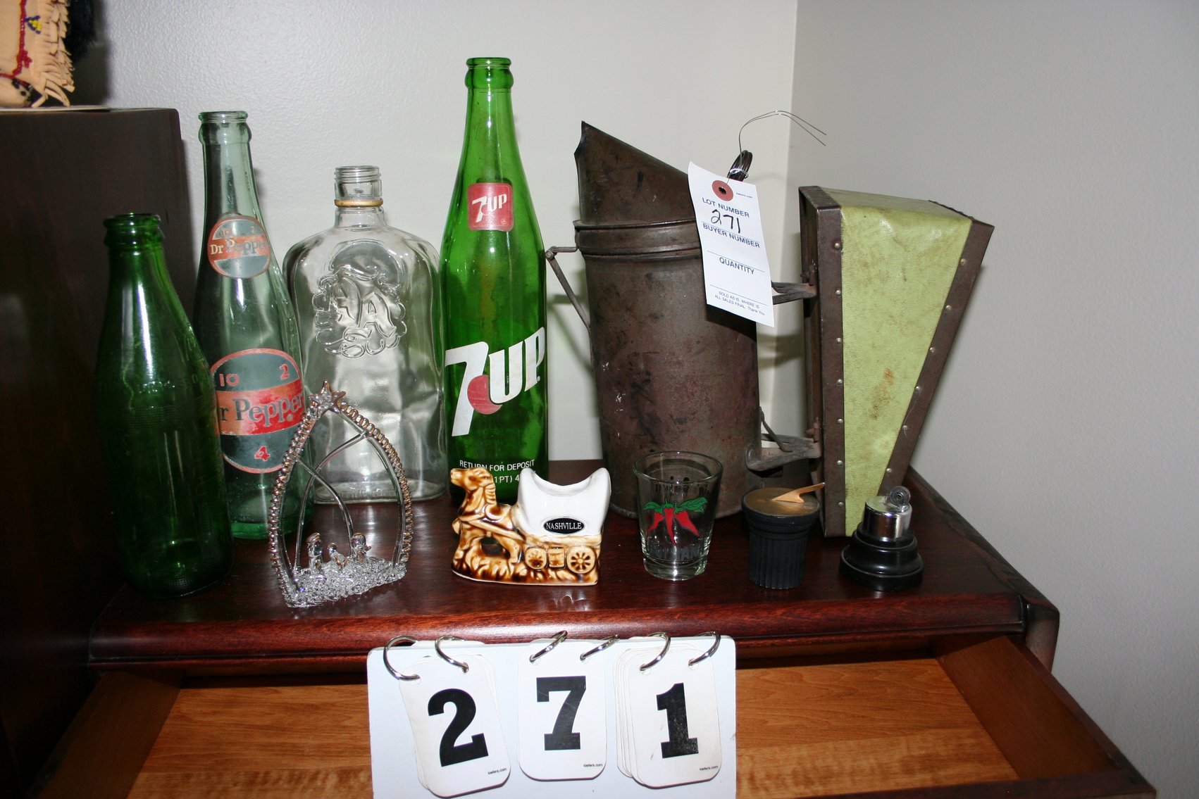 Image for Antique Bee Smoker, Old Bottles