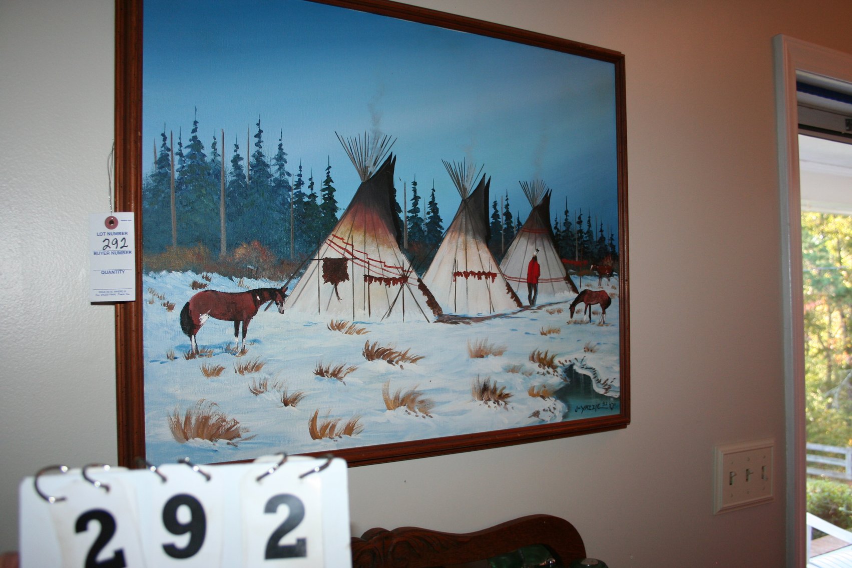 Image for Oil on Canvas J-Yazzie 1982