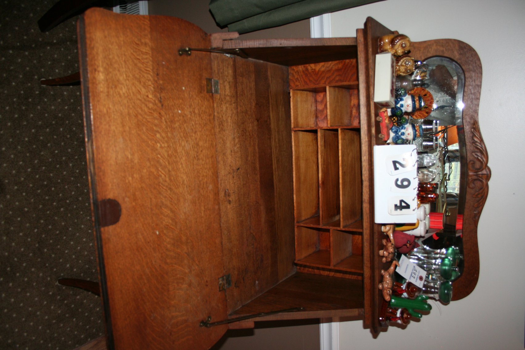 Image for Beautiful Oak Secretary Desk (ONLY)