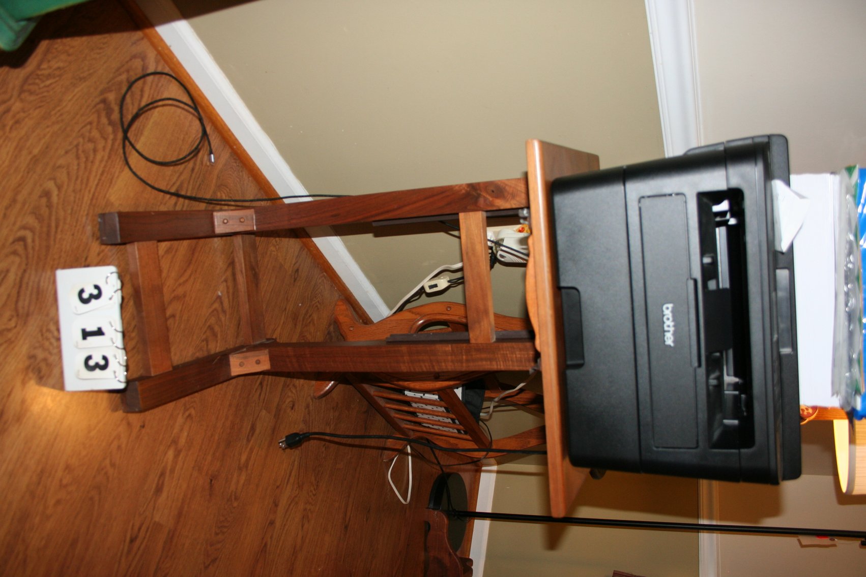 Image for Brother Printer and Walnut Stand