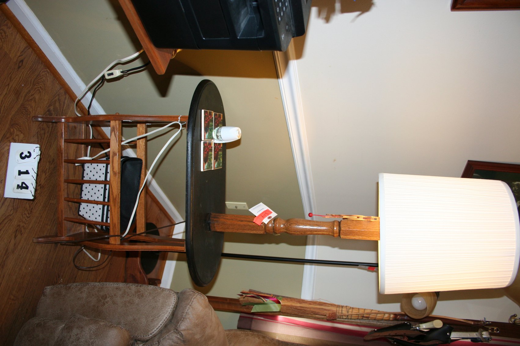 Image for Lamp Table Magazine Rack