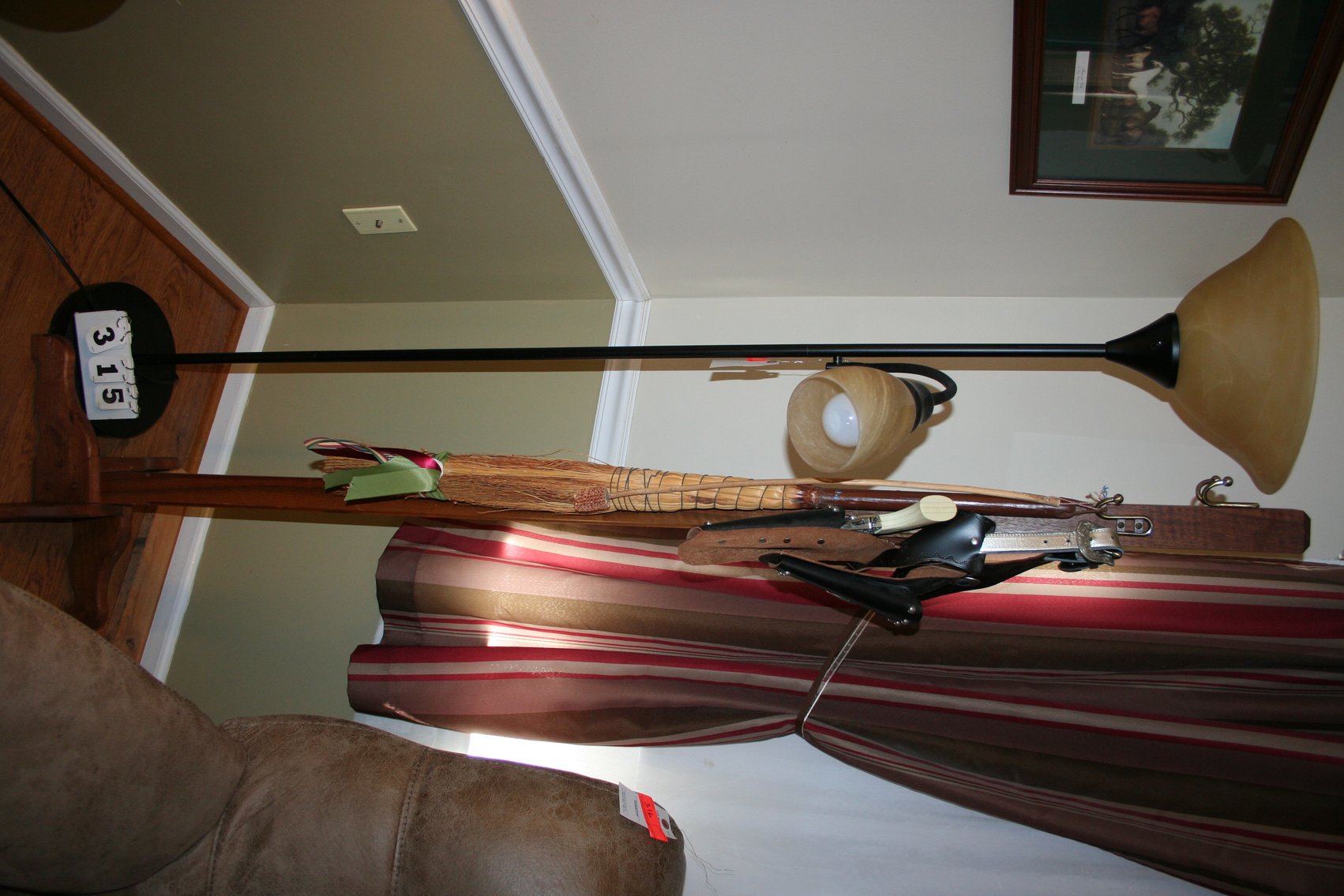 Image for Lamp and Oak Coat Rack