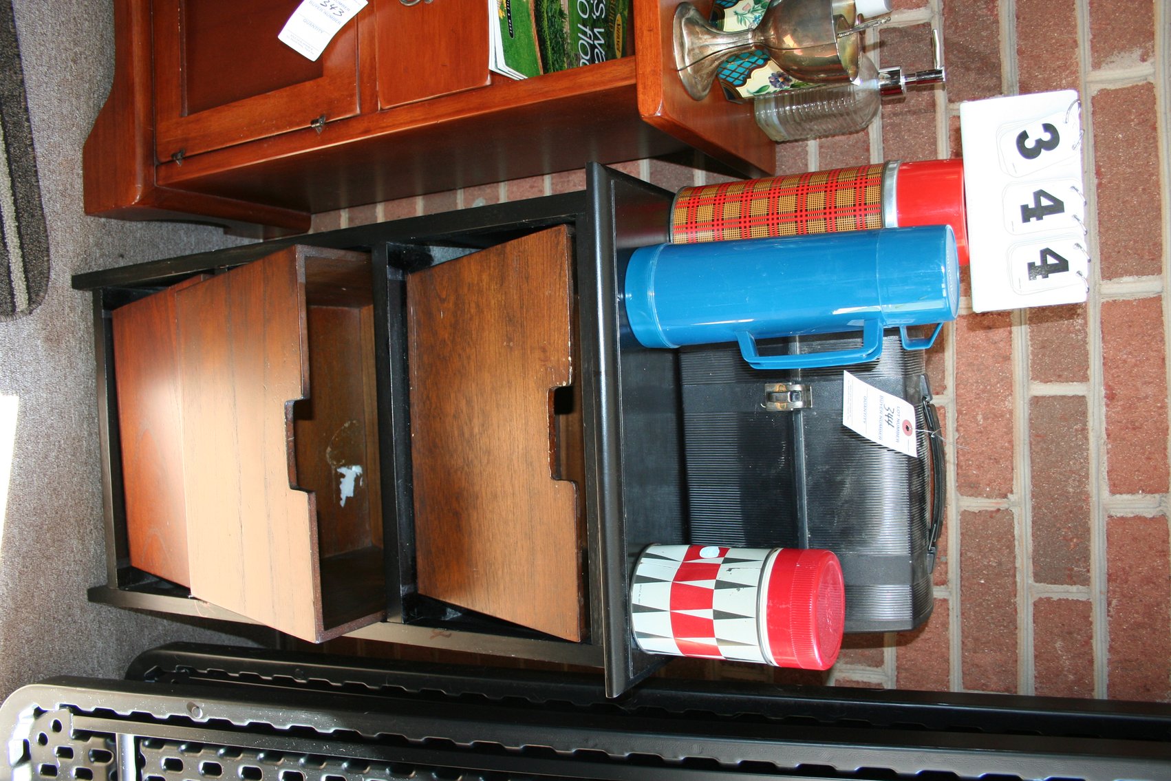 Image for Vintage Thermos, Lunch Box, Storage Cabinet