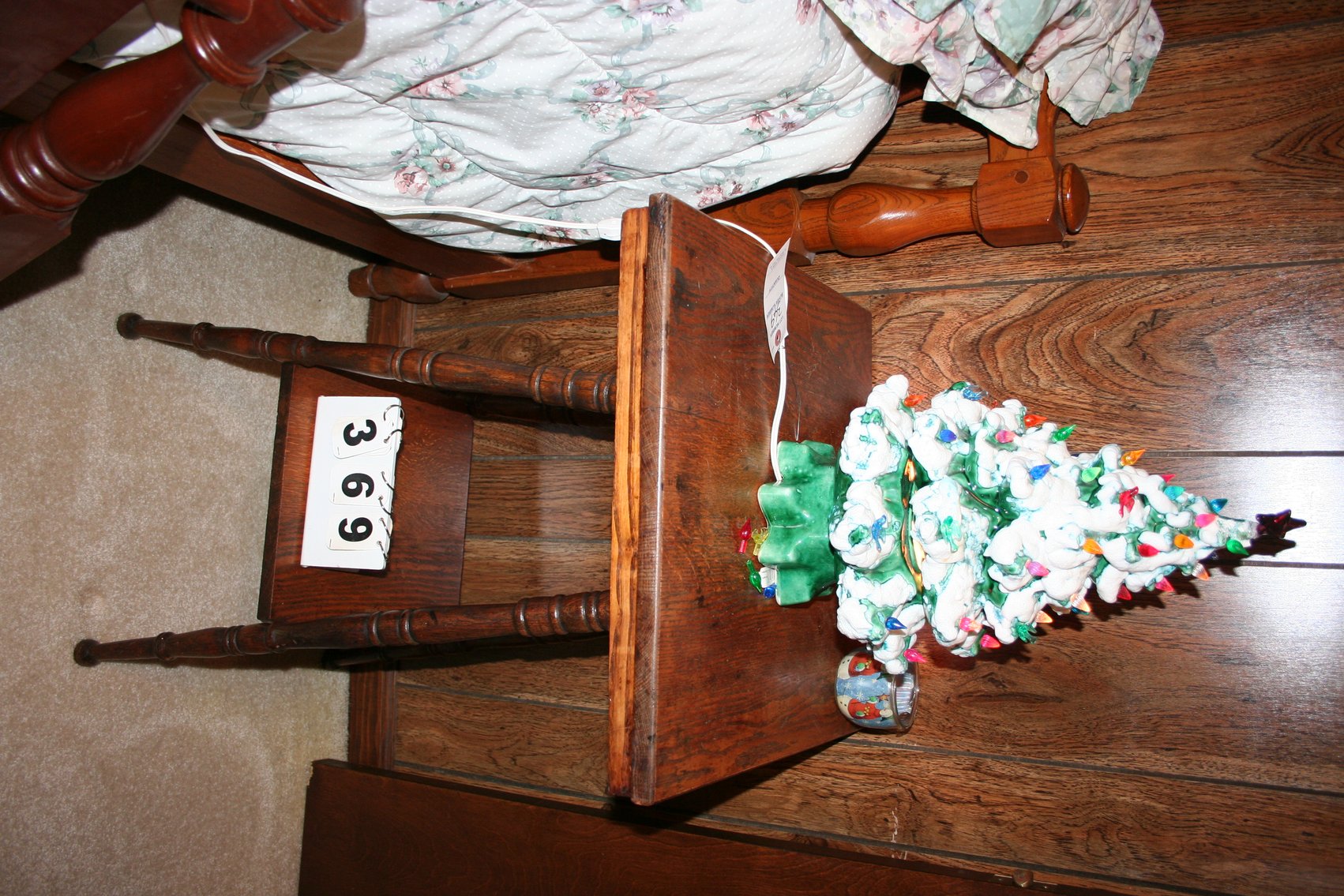 Image for Ceramic Christmas Tree and Oak Table