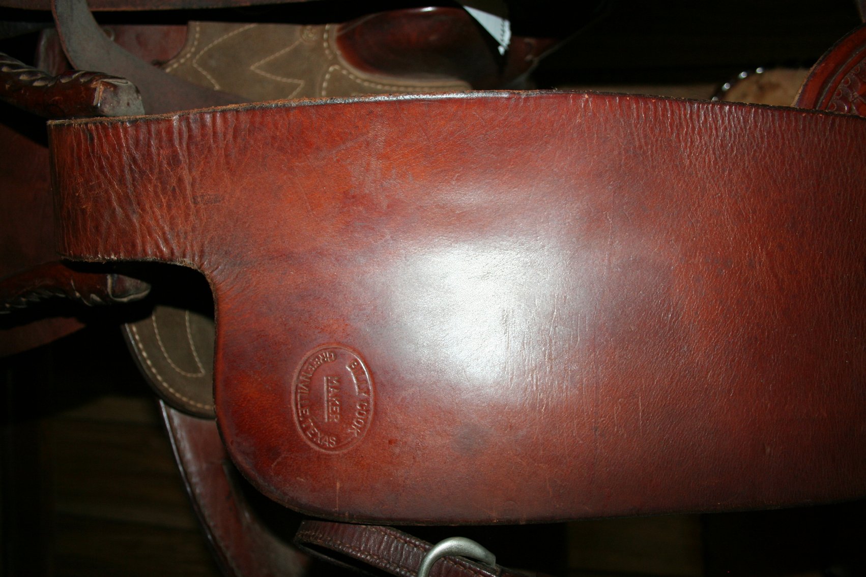 Image for Genuine original Billy Cook Saddle with Sterling Silver Conchos