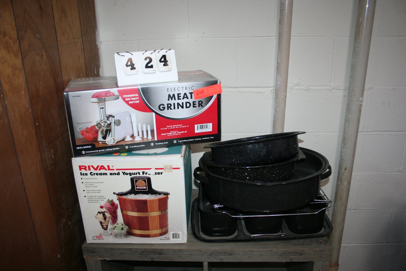 Image for Ice Cream Freezer, Meat Grinder, Misc