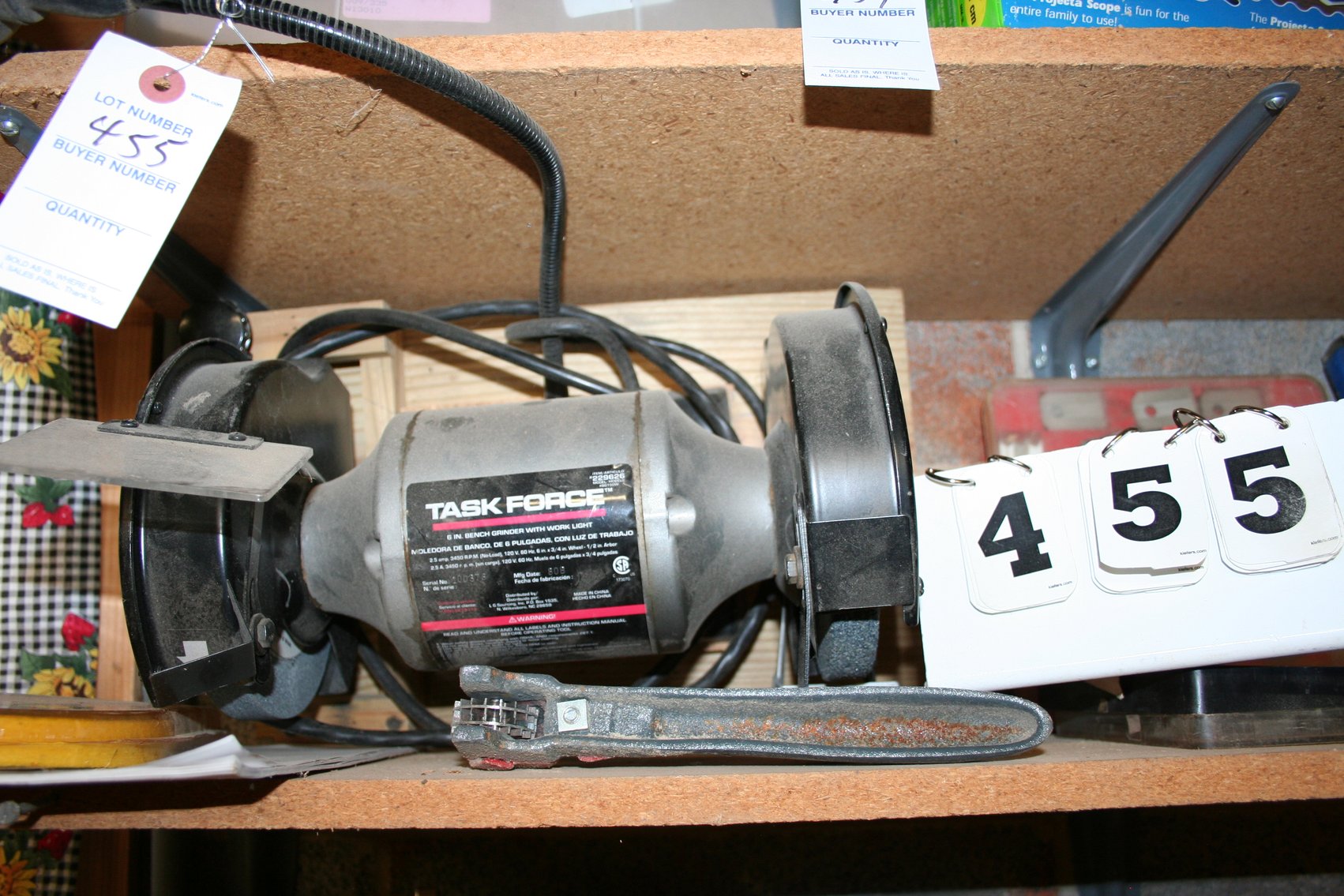 Image for Task Force Bench Grinder