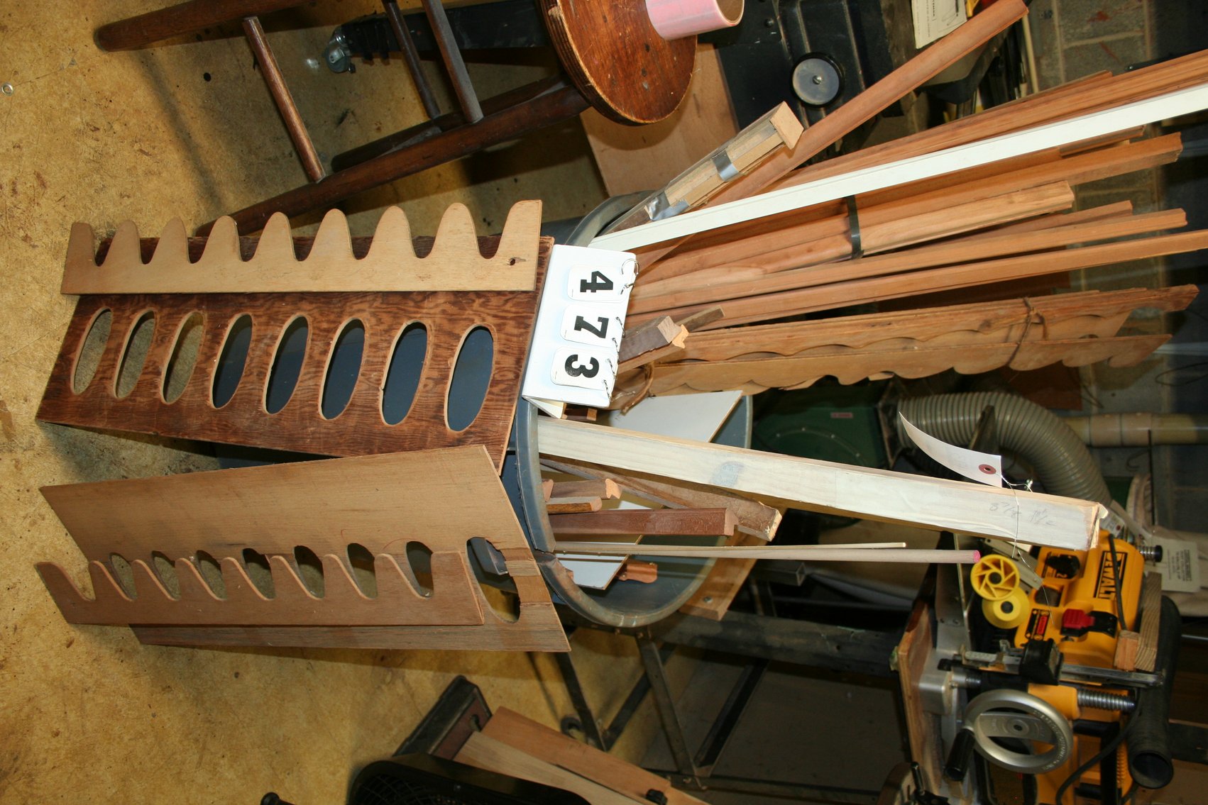 Image for Gun Rack Templates, Cherry Trim Molding, Trash Can