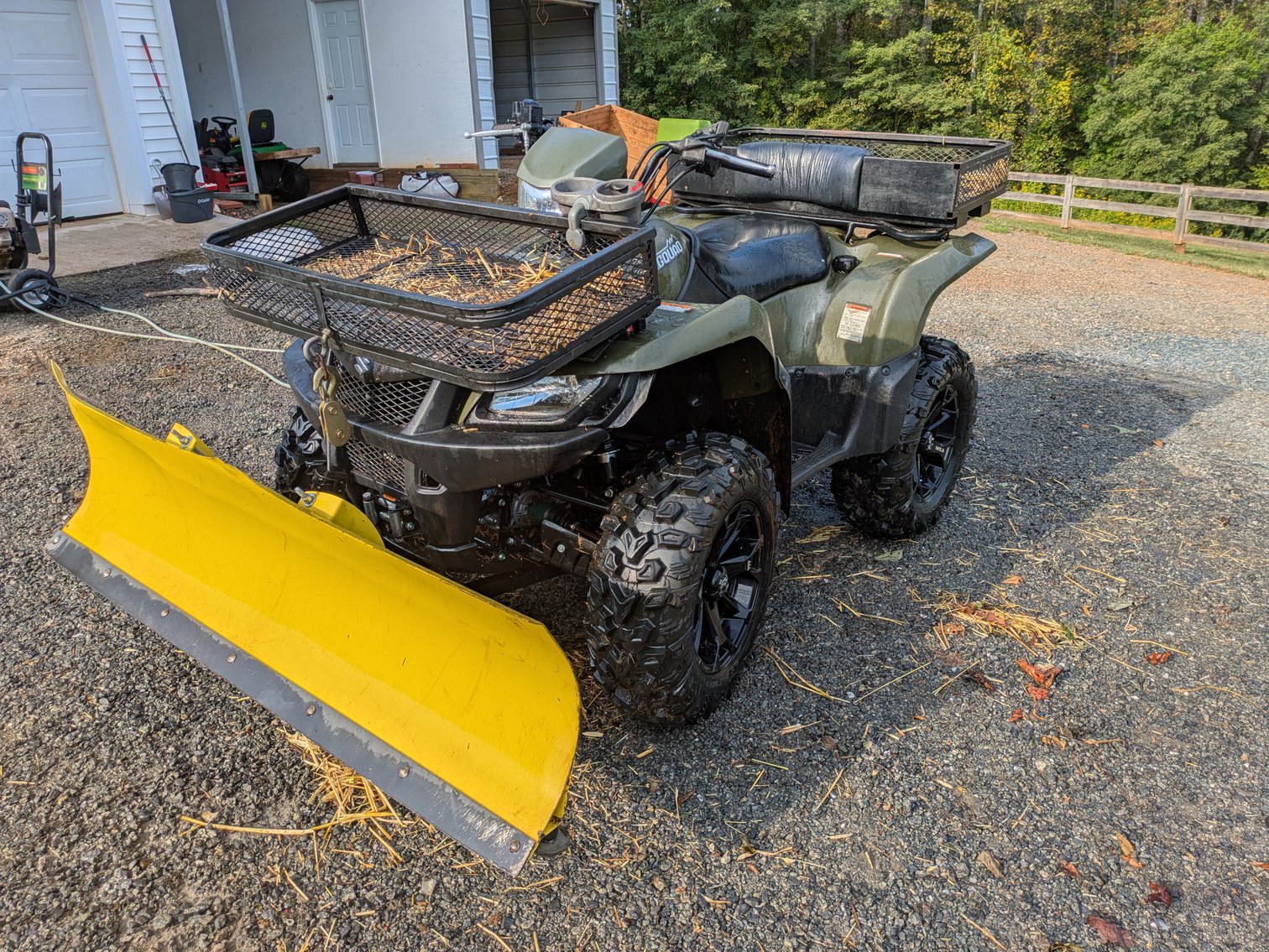 Image for Suzuki Kingquad 750 AX 4 X 4 - 2013 Year Model with only 332 Hours Power Steering, Snow Blade, Electric Winch