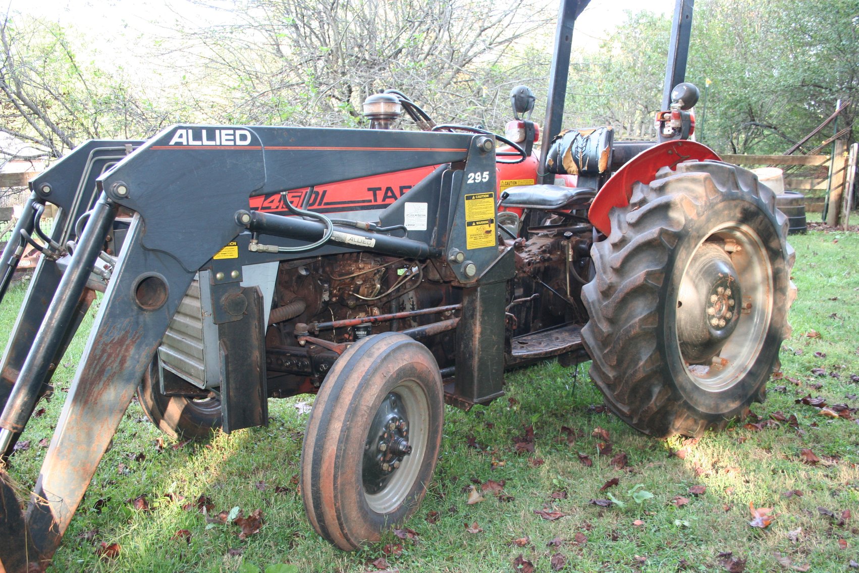 Image for Tafe 45 DI Tractor Diesel # C12694MH Engine 5325 24627 Loader Allied 295 2 Wheel Drive