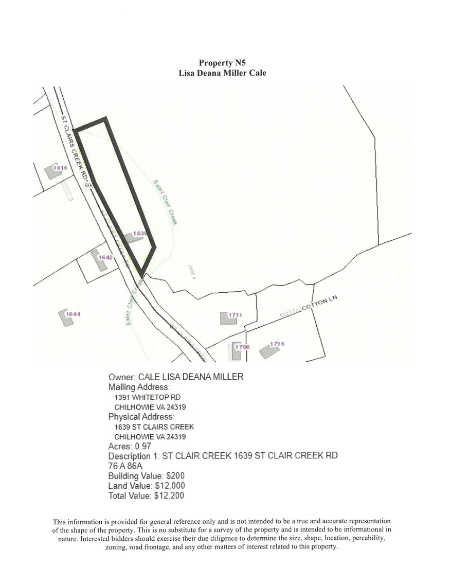 Image for NJ5 - 1639 St. Clairs Creek Road, Chilhowie 24319