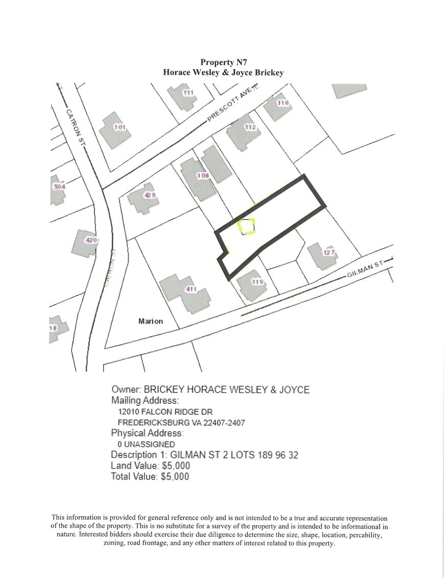 Image for NJ7 - Vacant; near Gilman Street, Marion 24354