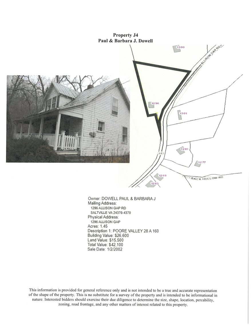Image for JS4 - 1296 Allison Gap Road, Saltville 24370