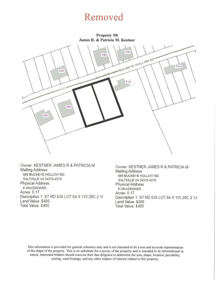 Image for REMOVED NJ8 - Vacant; Buckeye Hollow Road, Saltville 24370