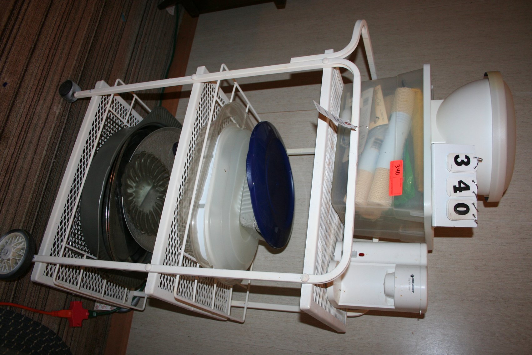 Image for Metal cart & contents