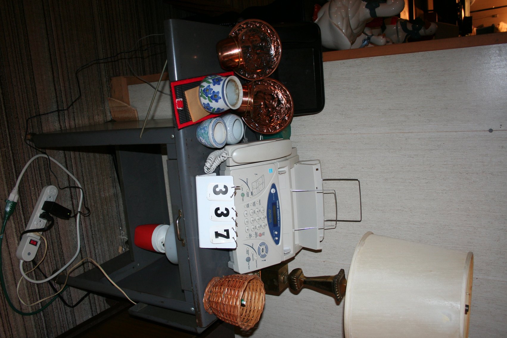 Image for Vintage metal table & contents