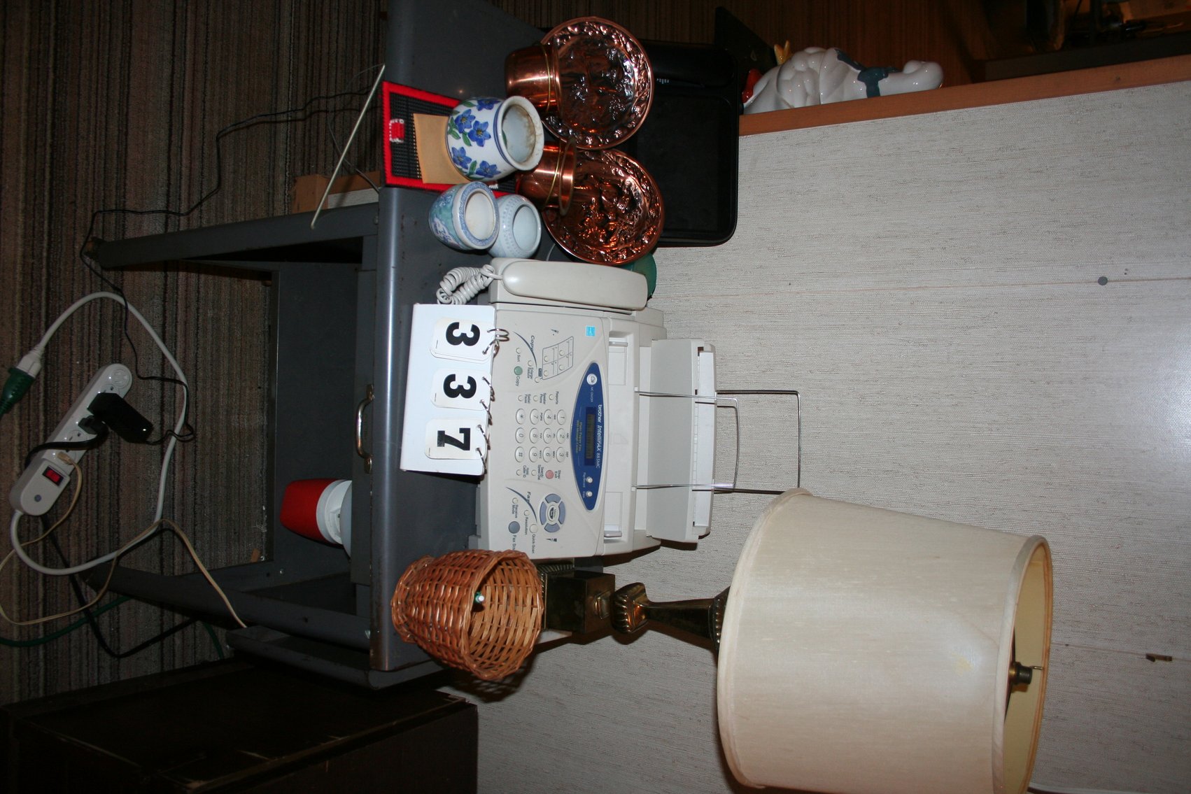 Image for Vintage metal table & contents