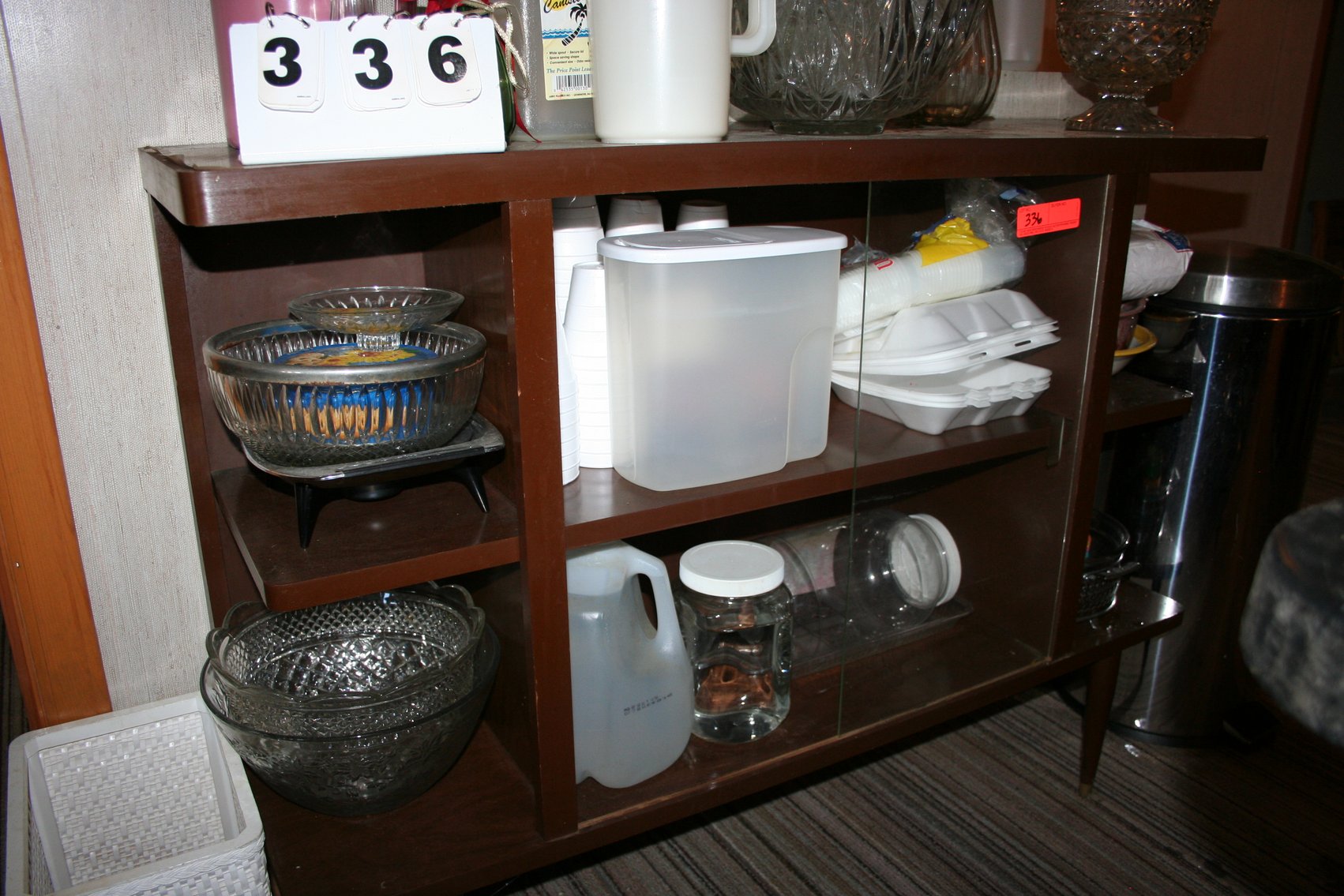 Image for Mid Century cabinet & contents