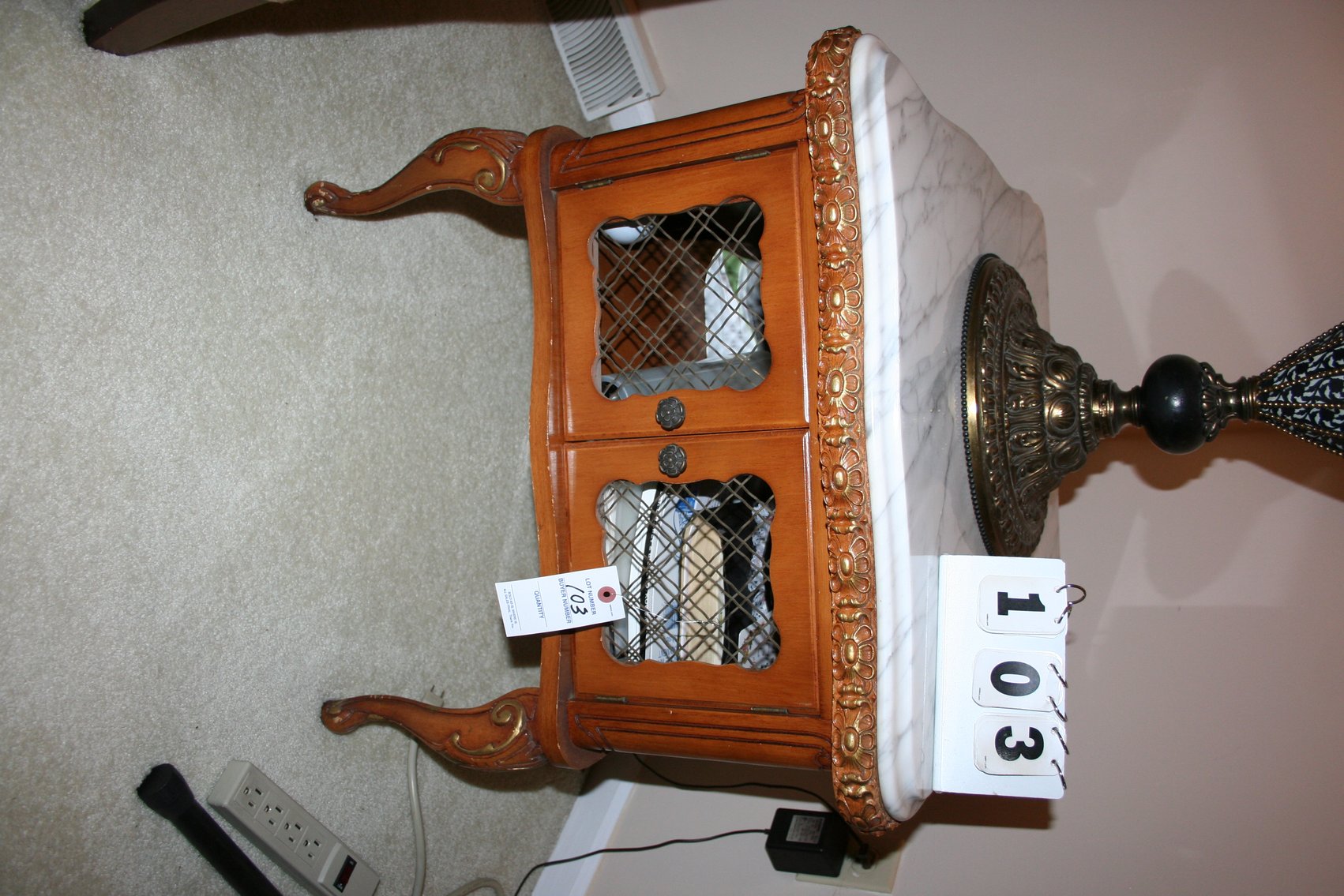 Image for Vintage French Louis XV style night stand