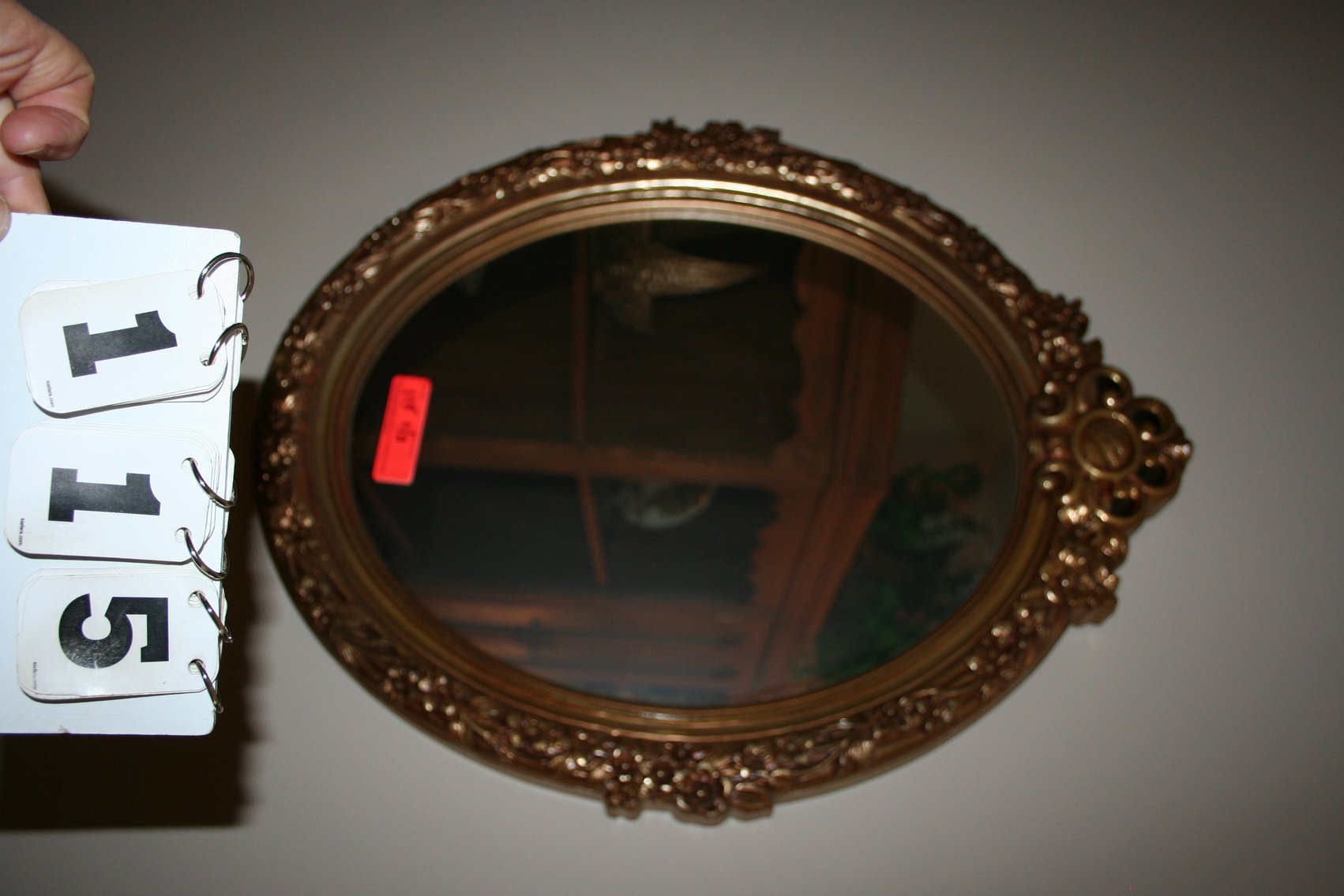 Image for Pair oval mirrows 28 X 22 (2)