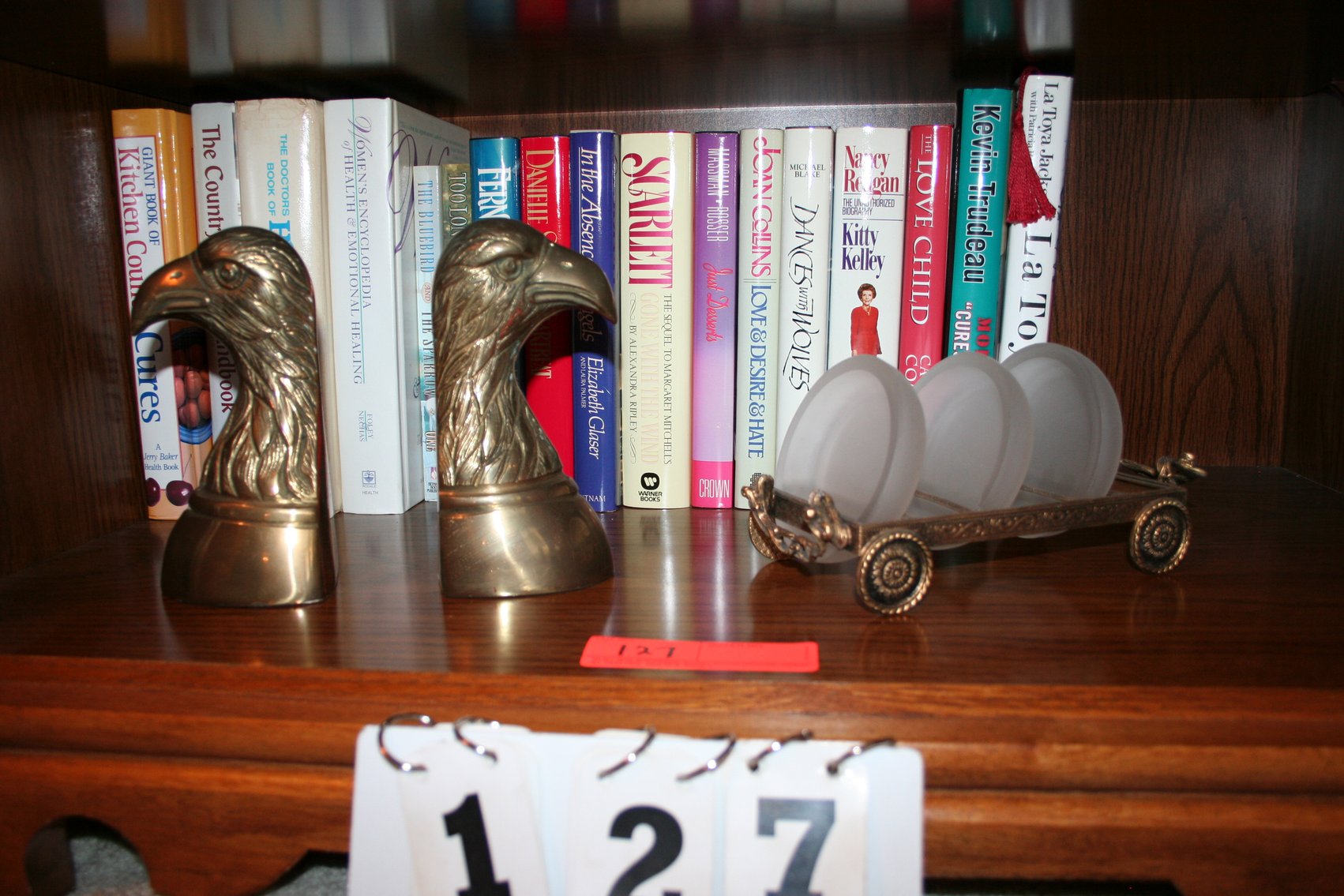 Image for Eagle - brass book ends - misc brass - books