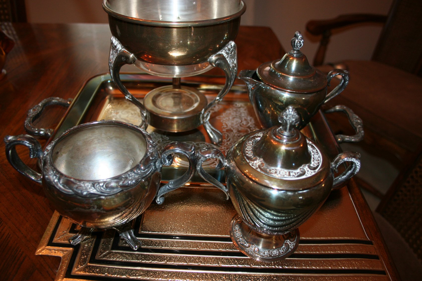 Image for Vintage Coffee / Tea Carafe Set