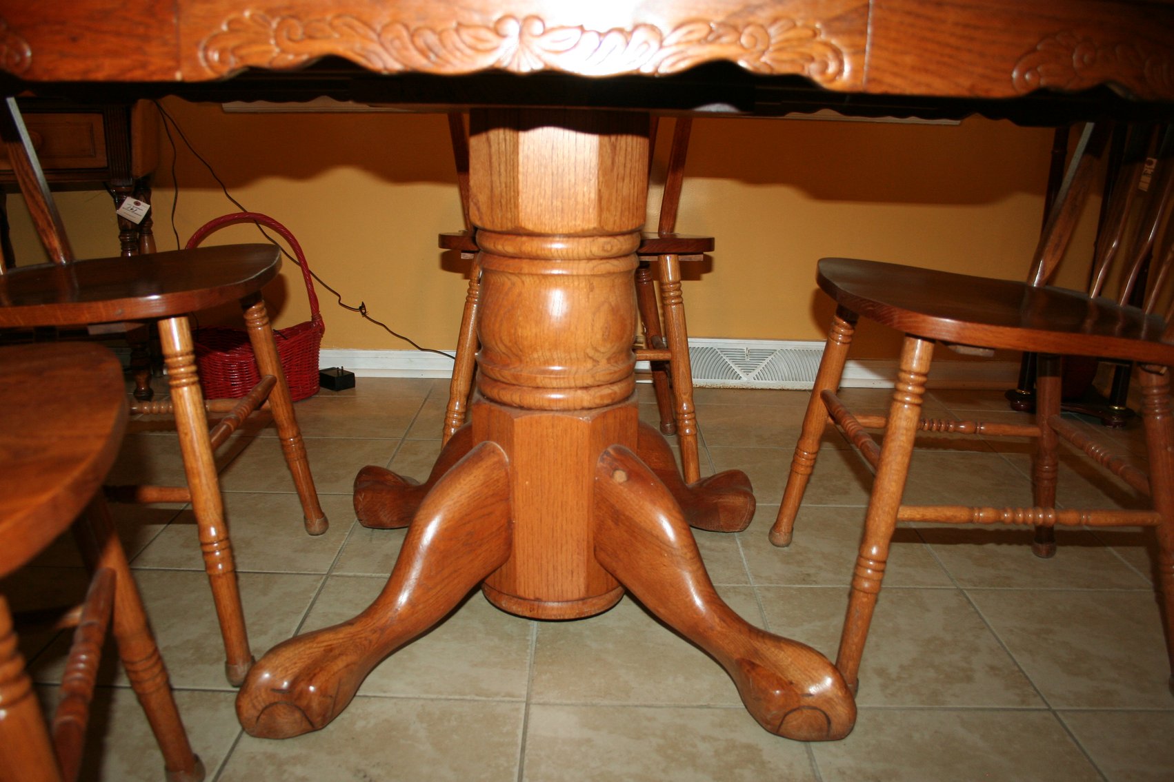 Image for Oak Dining Table & 4 chairs  60