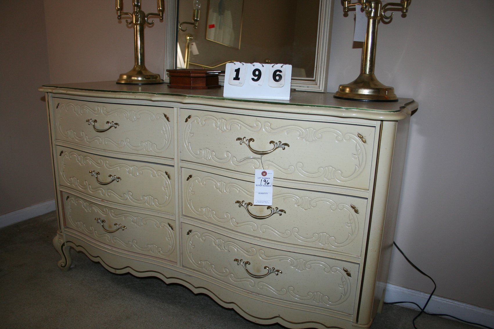 Image for Bedroom set 4 piece - Vintage hand painted