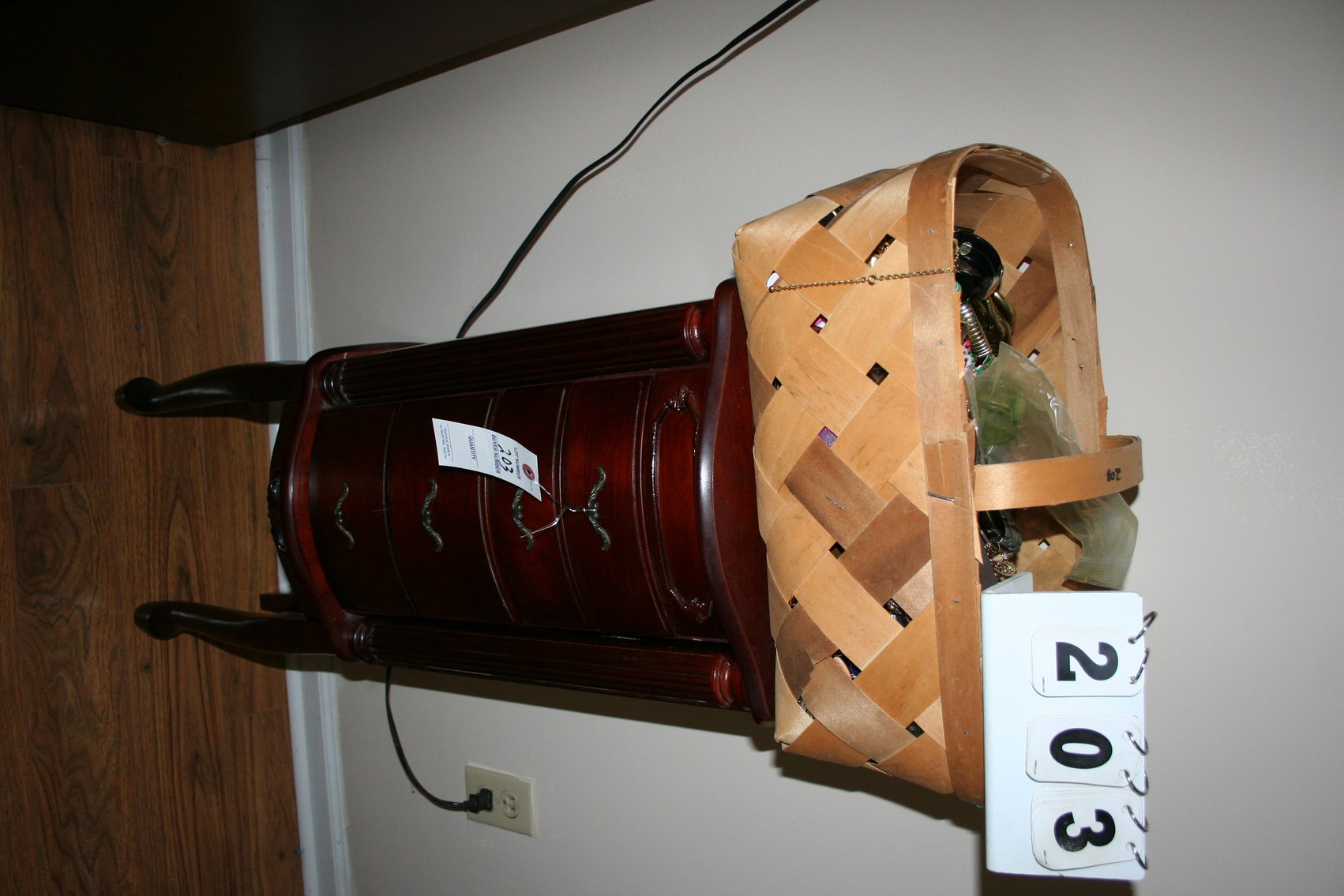 Image for Costume jewelry & cabinet