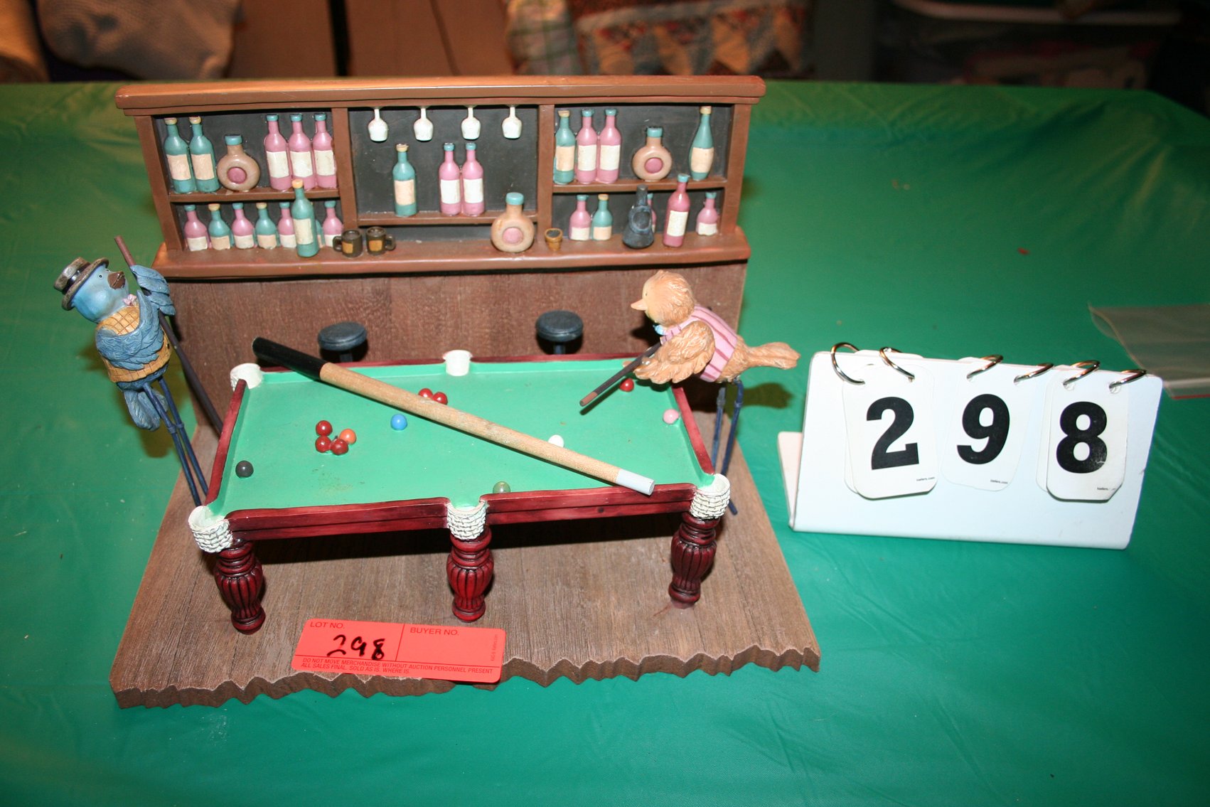 Image for Pool table & bar figurine