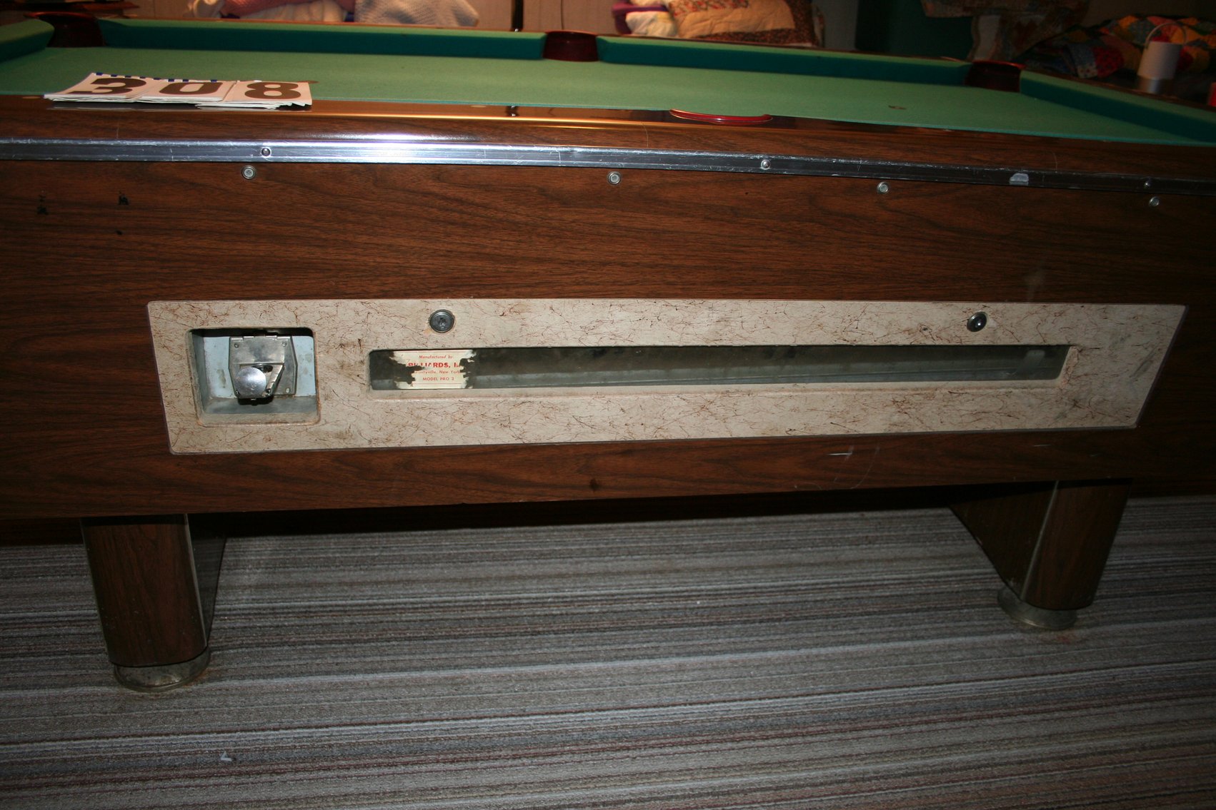 Image for Billiards Inc Model Pro 2, Brunswick coin operated, Very nice condition