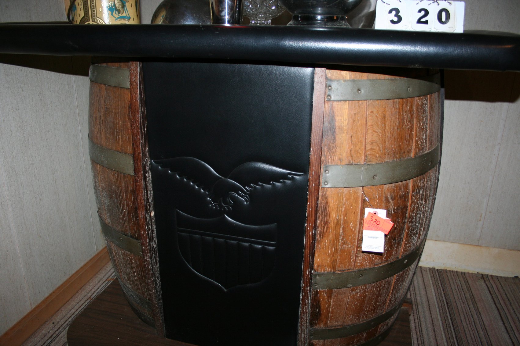 Image for Vintage whickey barrel bar & contents